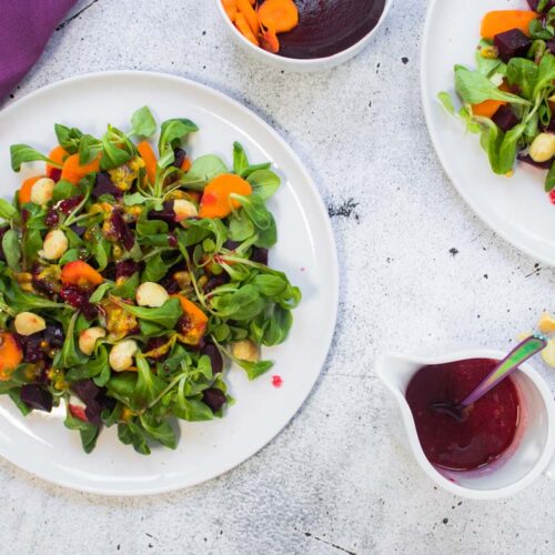 Feldsalat mit Rote Bete und Maracuja - Aus Lauras Küche