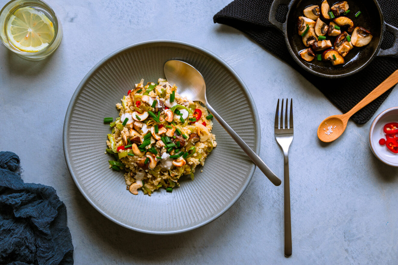Couscous mit Lauch und Champignons - Aus Lauras Küche