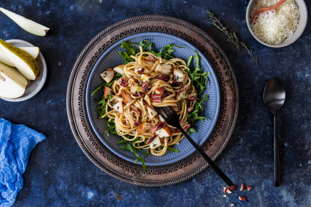 Pasta mit Pecorino und Birne - Aus Lauras Küche