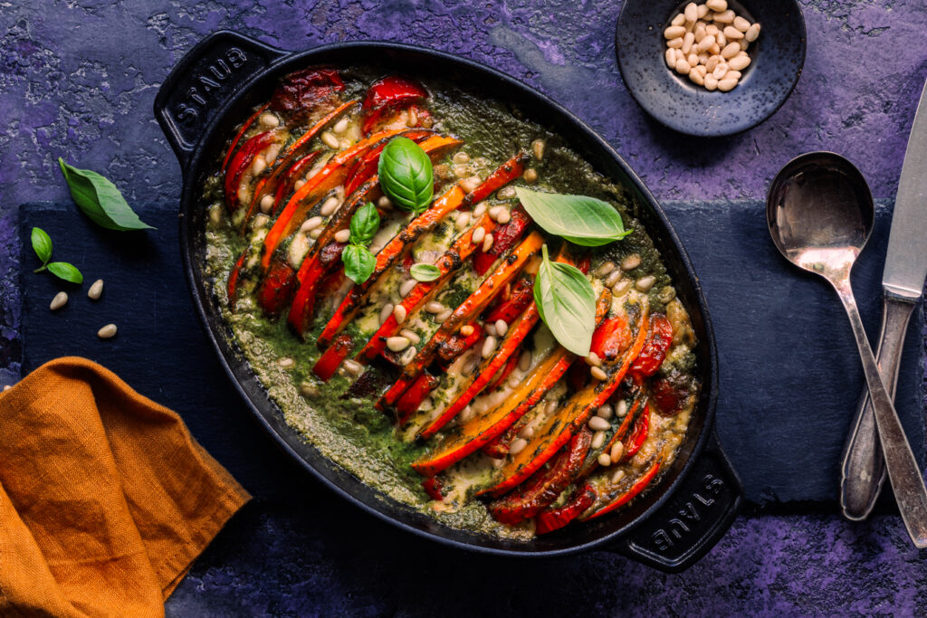 Auflauf mit Kürbis, Tomate und Mozzarella - Aus Lauras Küche