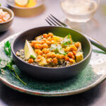 Kichererbsen Paneer Spinat und Cashewkerne