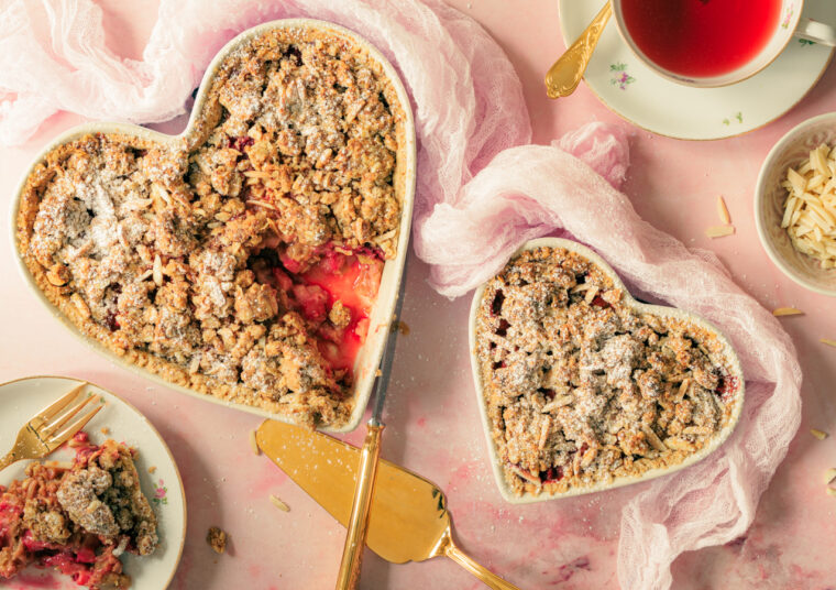 Rhabarber Tarte mit Streuseln