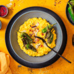 Safran Gorgonzola Risotto Pimientos de Padron