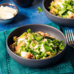 Spargel Gorgonzola Quinoa