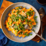 Karotten Pasta mit Erbsen und Kerbel