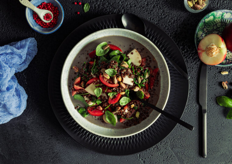 Belugalinsen Eintopf mit Maracuja